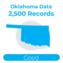 Load image into Gallery viewer, Purchase B2B or B2C Oklahoma Data - 2,500 Records Package